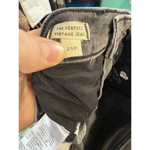 Madewell Jeans Womens 25P Perfect Vintage Denim Washed Gray  Tapered Ankle - Picture 7 of 10